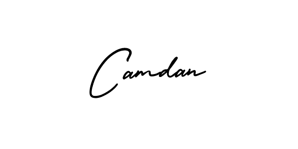 The best way (AmerikaSignatureDemo-Regular) to make a short signature is to pick only two or three words in your name. The name Camdan include a total of six letters. For converting this name. Camdan signature style 3 images and pictures png