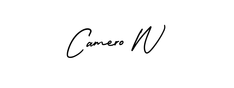 It looks lik you need a new signature style for name Camero W. Design unique handwritten (AmerikaSignatureDemo-Regular) signature with our free signature maker in just a few clicks. Camero W signature style 3 images and pictures png