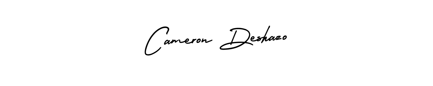 Create a beautiful signature design for name Cameron Deshazo. With this signature (AmerikaSignatureDemo-Regular) fonts, you can make a handwritten signature for free. Cameron Deshazo signature style 3 images and pictures png