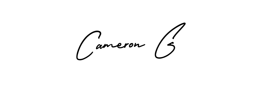 You should practise on your own different ways (AmerikaSignatureDemo-Regular) to write your name (Cameron G) in signature. don't let someone else do it for you. Cameron G signature style 3 images and pictures png