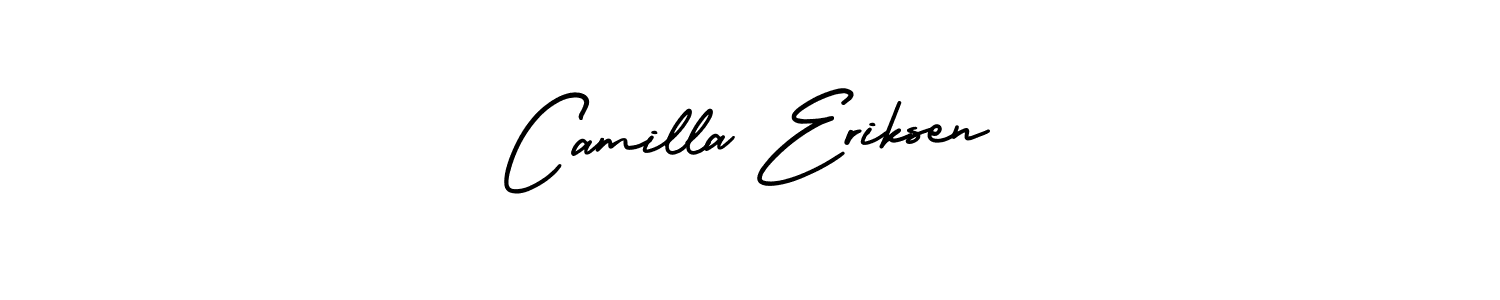 Use a signature maker to create a handwritten signature online. With this signature software, you can design (AmerikaSignatureDemo-Regular) your own signature for name Camilla Eriksen. Camilla Eriksen signature style 3 images and pictures png