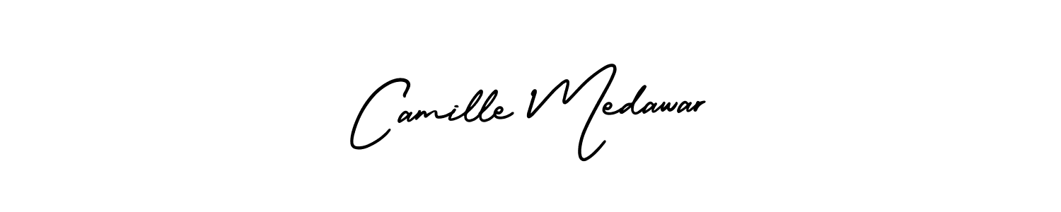 Use a signature maker to create a handwritten signature online. With this signature software, you can design (AmerikaSignatureDemo-Regular) your own signature for name Camille Medawar. Camille Medawar signature style 3 images and pictures png