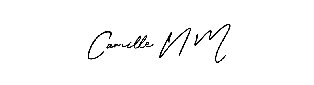 Best and Professional Signature Style for Camille N M. AmerikaSignatureDemo-Regular Best Signature Style Collection. Camille N M signature style 3 images and pictures png
