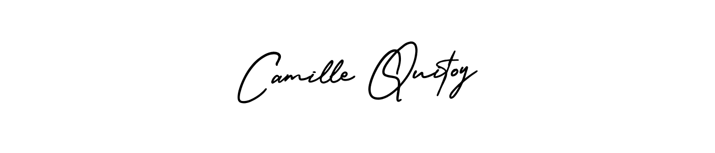 Camille Quitoy stylish signature style. Best Handwritten Sign (AmerikaSignatureDemo-Regular) for my name. Handwritten Signature Collection Ideas for my name Camille Quitoy. Camille Quitoy signature style 3 images and pictures png