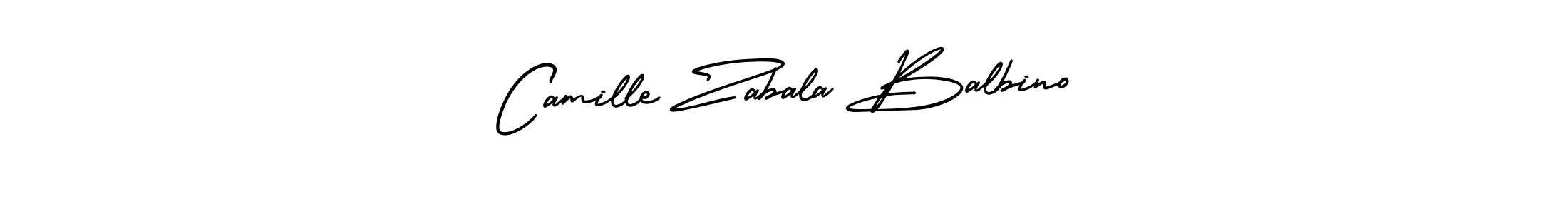 How to make Camille Zabala Balbino name signature. Use AmerikaSignatureDemo-Regular style for creating short signs online. This is the latest handwritten sign. Camille Zabala Balbino signature style 3 images and pictures png