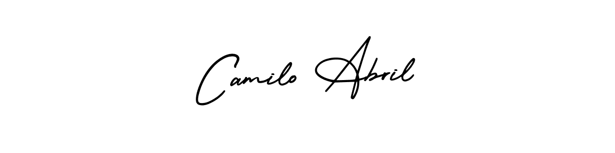 How to make Camilo Abril name signature. Use AmerikaSignatureDemo-Regular style for creating short signs online. This is the latest handwritten sign. Camilo Abril signature style 3 images and pictures png