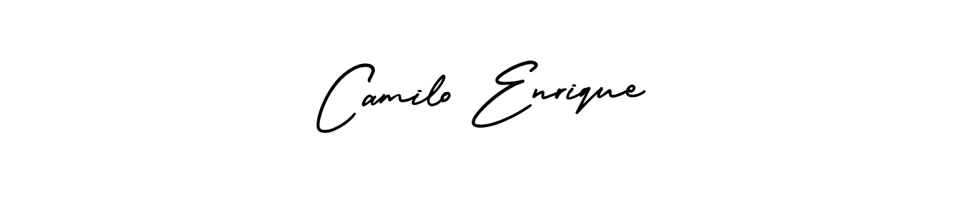 Design your own signature with our free online signature maker. With this signature software, you can create a handwritten (AmerikaSignatureDemo-Regular) signature for name Camilo Enrique. Camilo Enrique signature style 3 images and pictures png