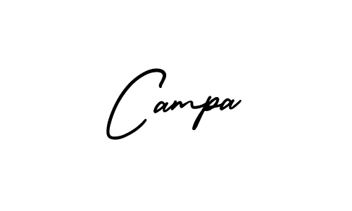 How to make Campa signature? AmerikaSignatureDemo-Regular is a professional autograph style. Create handwritten signature for Campa name. Campa signature style 3 images and pictures png
