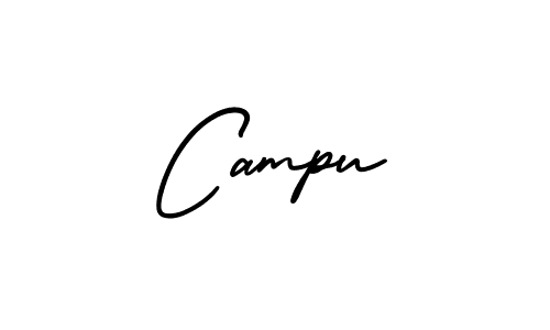 Campu stylish signature style. Best Handwritten Sign (AmerikaSignatureDemo-Regular) for my name. Handwritten Signature Collection Ideas for my name Campu. Campu signature style 3 images and pictures png