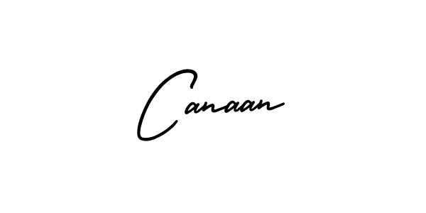 Design your own signature with our free online signature maker. With this signature software, you can create a handwritten (AmerikaSignatureDemo-Regular) signature for name Canaan. Canaan signature style 3 images and pictures png