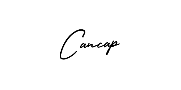 Cancap stylish signature style. Best Handwritten Sign (AmerikaSignatureDemo-Regular) for my name. Handwritten Signature Collection Ideas for my name Cancap. Cancap signature style 3 images and pictures png