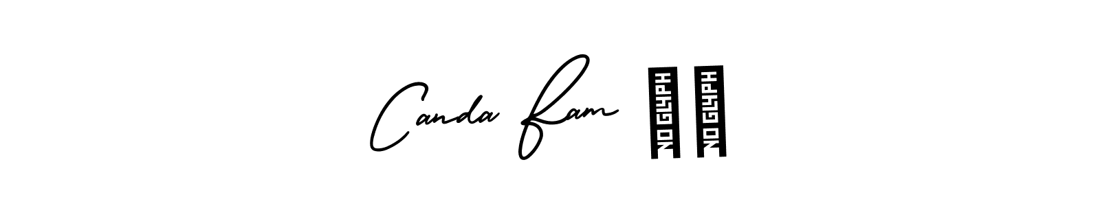 You can use this online signature creator to create a handwritten signature for the name Canda Fam ❤️. This is the best online autograph maker. Canda Fam ❤️ signature style 3 images and pictures png