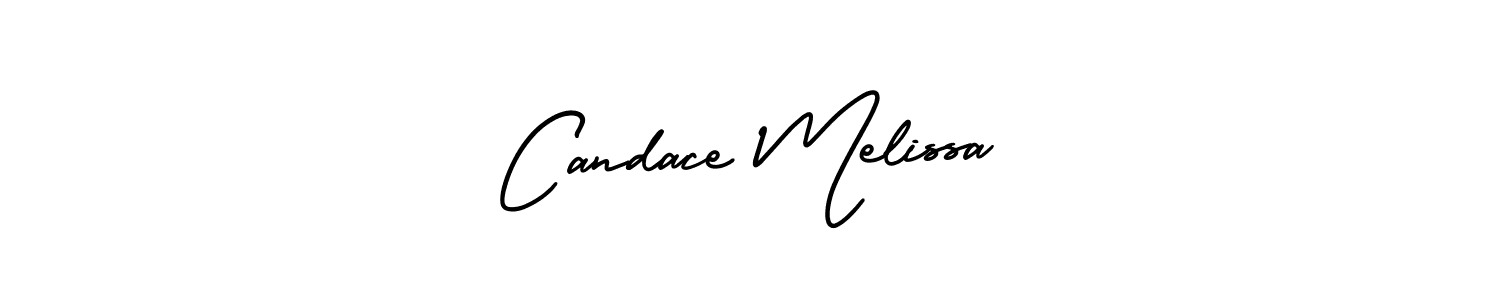 Create a beautiful signature design for name Candace Melissa. With this signature (AmerikaSignatureDemo-Regular) fonts, you can make a handwritten signature for free. Candace Melissa signature style 3 images and pictures png