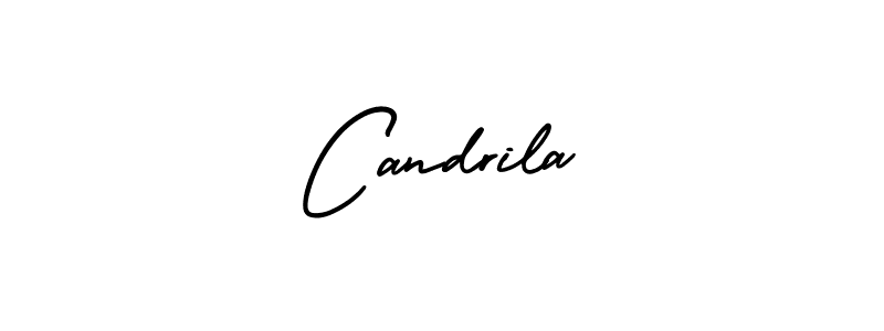 The best way (AmerikaSignatureDemo-Regular) to make a short signature is to pick only two or three words in your name. The name Candrila include a total of six letters. For converting this name. Candrila signature style 3 images and pictures png