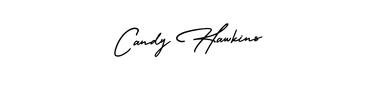 How to make Candy Hawkins name signature. Use AmerikaSignatureDemo-Regular style for creating short signs online. This is the latest handwritten sign. Candy Hawkins signature style 3 images and pictures png