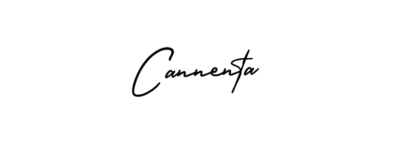 Make a beautiful signature design for name Cannenta. With this signature (AmerikaSignatureDemo-Regular) style, you can create a handwritten signature for free. Cannenta signature style 3 images and pictures png