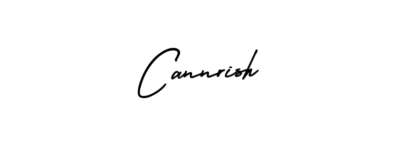 Cannrish stylish signature style. Best Handwritten Sign (AmerikaSignatureDemo-Regular) for my name. Handwritten Signature Collection Ideas for my name Cannrish. Cannrish signature style 3 images and pictures png