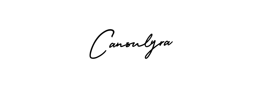 Design your own signature with our free online signature maker. With this signature software, you can create a handwritten (AmerikaSignatureDemo-Regular) signature for name Cansulyra. Cansulyra signature style 3 images and pictures png