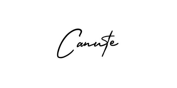 Design your own signature with our free online signature maker. With this signature software, you can create a handwritten (AmerikaSignatureDemo-Regular) signature for name Canute. Canute signature style 3 images and pictures png