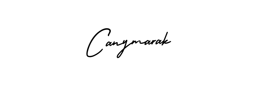 You should practise on your own different ways (AmerikaSignatureDemo-Regular) to write your name (Canymarak) in signature. don't let someone else do it for you. Canymarak signature style 3 images and pictures png