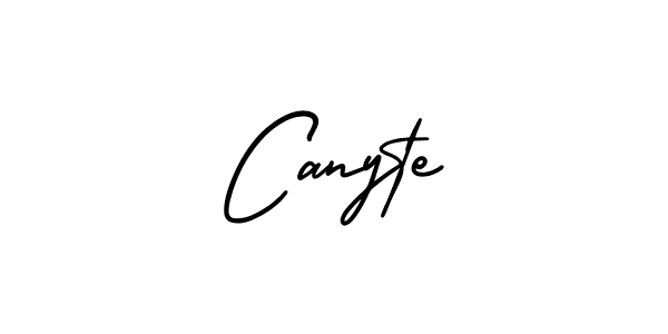 Create a beautiful signature design for name Canyte. With this signature (AmerikaSignatureDemo-Regular) fonts, you can make a handwritten signature for free. Canyte signature style 3 images and pictures png