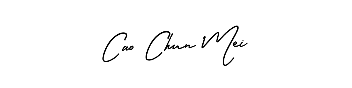 This is the best signature style for the Cao Chun Mei name. Also you like these signature font (AmerikaSignatureDemo-Regular). Mix name signature. Cao Chun Mei signature style 3 images and pictures png
