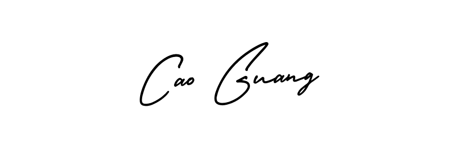 Make a beautiful signature design for name Cao Guang. With this signature (AmerikaSignatureDemo-Regular) style, you can create a handwritten signature for free. Cao Guang signature style 3 images and pictures png