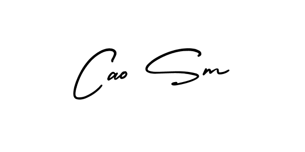 Create a beautiful signature design for name Cao Sm. With this signature (AmerikaSignatureDemo-Regular) fonts, you can make a handwritten signature for free. Cao Sm signature style 3 images and pictures png