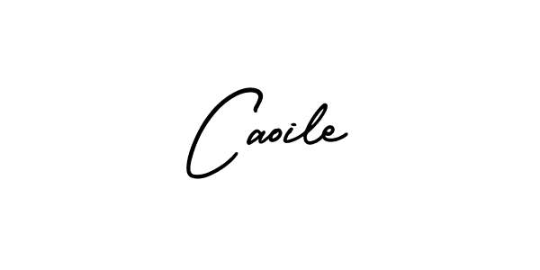 How to make Caoile name signature. Use AmerikaSignatureDemo-Regular style for creating short signs online. This is the latest handwritten sign. Caoile signature style 3 images and pictures png