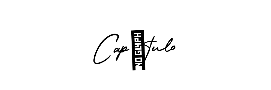 Design your own signature with our free online signature maker. With this signature software, you can create a handwritten (AmerikaSignatureDemo-Regular) signature for name Capítulo. Capítulo signature style 3 images and pictures png