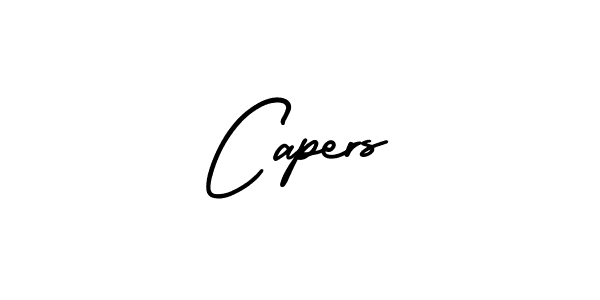 How to make Capers signature? AmerikaSignatureDemo-Regular is a professional autograph style. Create handwritten signature for Capers name. Capers signature style 3 images and pictures png