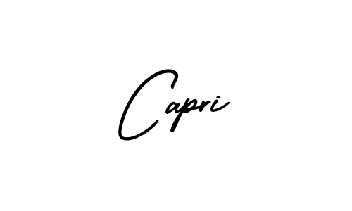 Capri stylish signature style. Best Handwritten Sign (AmerikaSignatureDemo-Regular) for my name. Handwritten Signature Collection Ideas for my name Capri. Capri signature style 3 images and pictures png