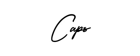 Make a beautiful signature design for name Caps. With this signature (AmerikaSignatureDemo-Regular) style, you can create a handwritten signature for free. Caps signature style 3 images and pictures png