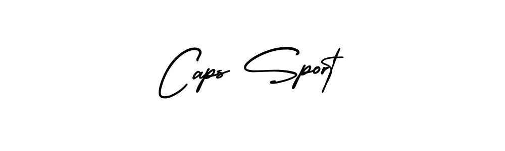 Design your own signature with our free online signature maker. With this signature software, you can create a handwritten (AmerikaSignatureDemo-Regular) signature for name Caps Sport. Caps Sport signature style 3 images and pictures png