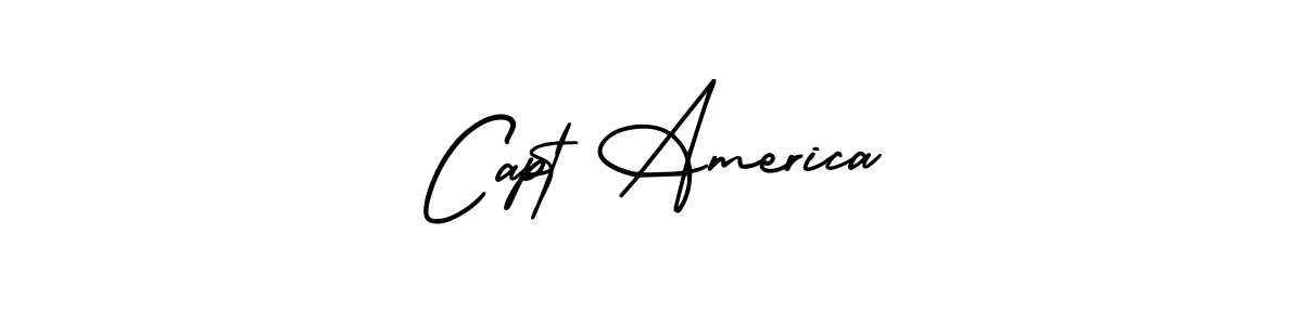 Capt America stylish signature style. Best Handwritten Sign (AmerikaSignatureDemo-Regular) for my name. Handwritten Signature Collection Ideas for my name Capt America. Capt America signature style 3 images and pictures png
