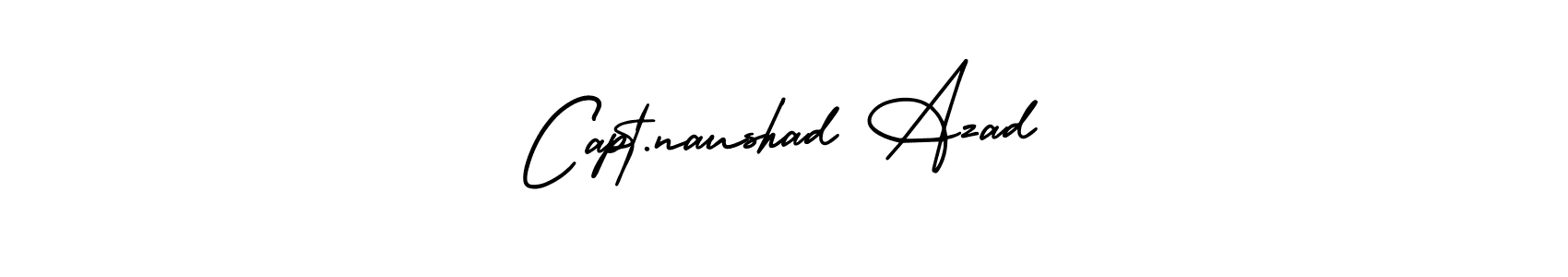 How to make Capt.naushad Azad name signature. Use AmerikaSignatureDemo-Regular style for creating short signs online. This is the latest handwritten sign. Capt.naushad Azad signature style 3 images and pictures png