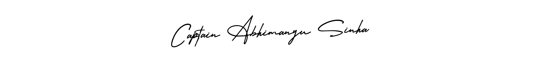 Also You can easily find your signature by using the search form. We will create Captain Abhimanyu Sinha name handwritten signature images for you free of cost using AmerikaSignatureDemo-Regular sign style. Captain Abhimanyu Sinha signature style 3 images and pictures png