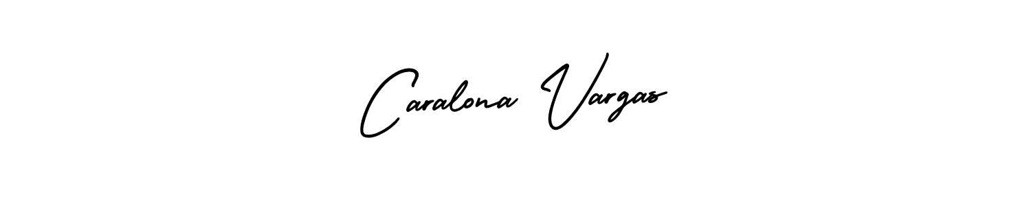 Caralona Vargas stylish signature style. Best Handwritten Sign (AmerikaSignatureDemo-Regular) for my name. Handwritten Signature Collection Ideas for my name Caralona Vargas. Caralona Vargas signature style 3 images and pictures png