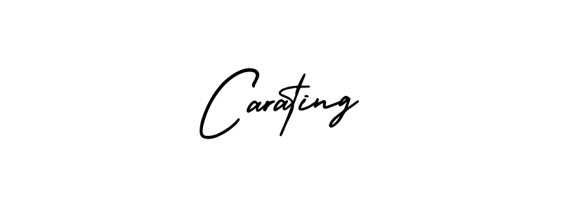 How to make Carating signature? AmerikaSignatureDemo-Regular is a professional autograph style. Create handwritten signature for Carating name. Carating signature style 3 images and pictures png