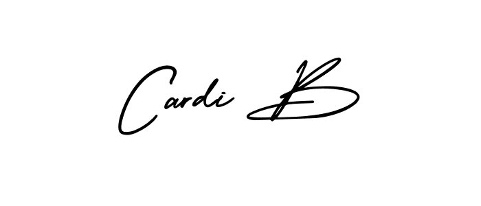 How to make Cardi B name signature. Use AmerikaSignatureDemo-Regular style for creating short signs online. This is the latest handwritten sign. Cardi B signature style 3 images and pictures png