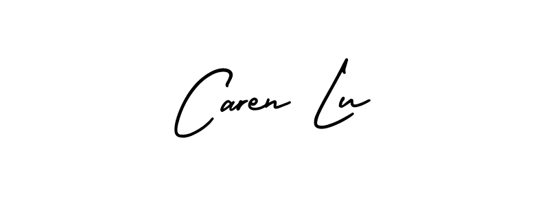Use a signature maker to create a handwritten signature online. With this signature software, you can design (AmerikaSignatureDemo-Regular) your own signature for name Caren Lu. Caren Lu signature style 3 images and pictures png