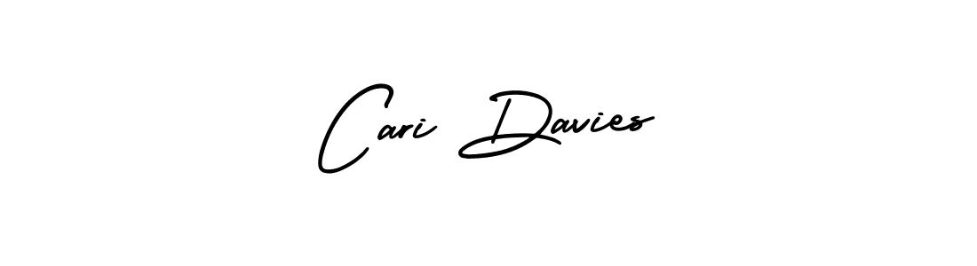 The best way (AmerikaSignatureDemo-Regular) to make a short signature is to pick only two or three words in your name. The name Cari Davies include a total of six letters. For converting this name. Cari Davies signature style 3 images and pictures png