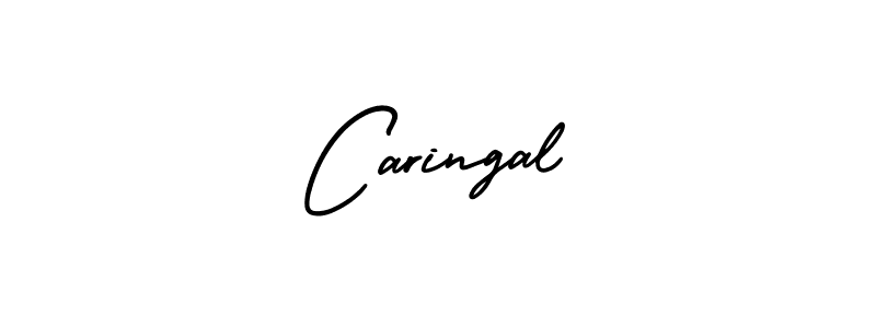 How to make Caringal name signature. Use AmerikaSignatureDemo-Regular style for creating short signs online. This is the latest handwritten sign. Caringal signature style 3 images and pictures png