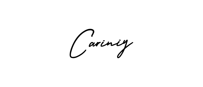 How to make Cariniy name signature. Use AmerikaSignatureDemo-Regular style for creating short signs online. This is the latest handwritten sign. Cariniy signature style 3 images and pictures png