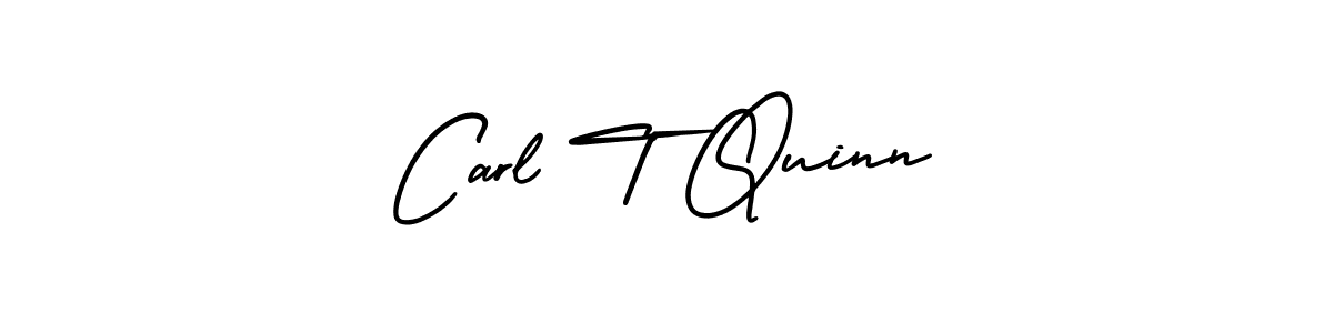 How to make Carl T Quinn name signature. Use AmerikaSignatureDemo-Regular style for creating short signs online. This is the latest handwritten sign. Carl T Quinn signature style 3 images and pictures png