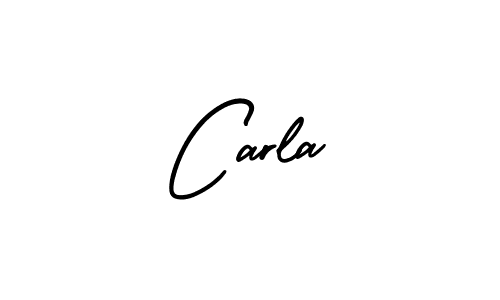 The best way (AmerikaSignatureDemo-Regular) to make a short signature is to pick only two or three words in your name. The name Carla include a total of six letters. For converting this name. Carla signature style 3 images and pictures png