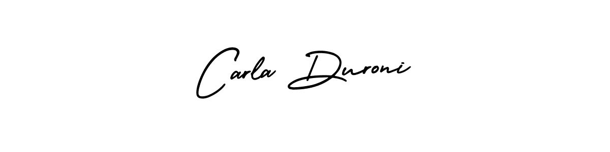 Make a beautiful signature design for name Carla Duroni. With this signature (AmerikaSignatureDemo-Regular) style, you can create a handwritten signature for free. Carla Duroni signature style 3 images and pictures png