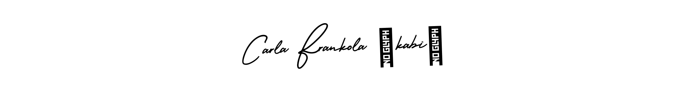 Use a signature maker to create a handwritten signature online. With this signature software, you can design (AmerikaSignatureDemo-Regular) your own signature for name Carla Frankola Škabić. Carla Frankola Škabić signature style 3 images and pictures png
