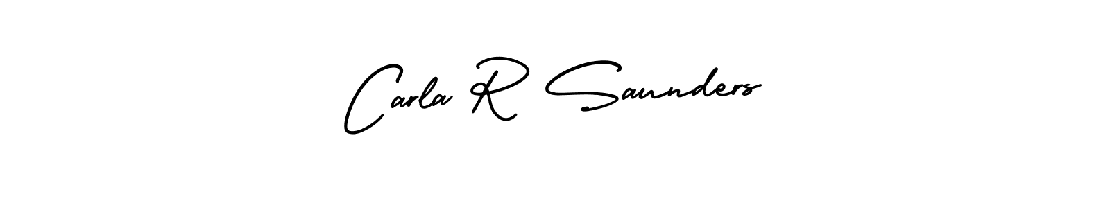 It looks lik you need a new signature style for name Carla R Saunders. Design unique handwritten (AmerikaSignatureDemo-Regular) signature with our free signature maker in just a few clicks. Carla R Saunders signature style 3 images and pictures png