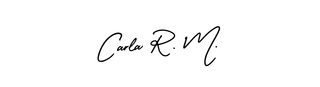 Best and Professional Signature Style for Carla R. M.. AmerikaSignatureDemo-Regular Best Signature Style Collection. Carla R. M. signature style 3 images and pictures png